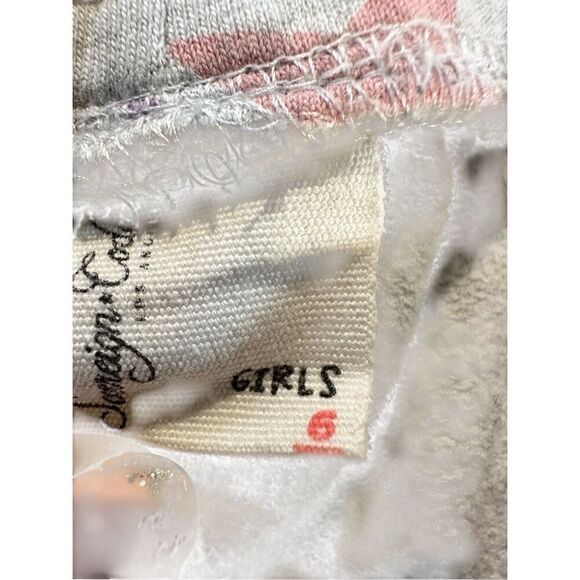 Sovereign code zip up hoodie shorts set of 2 grey stars sz 6 girls - Picture 4 of 6